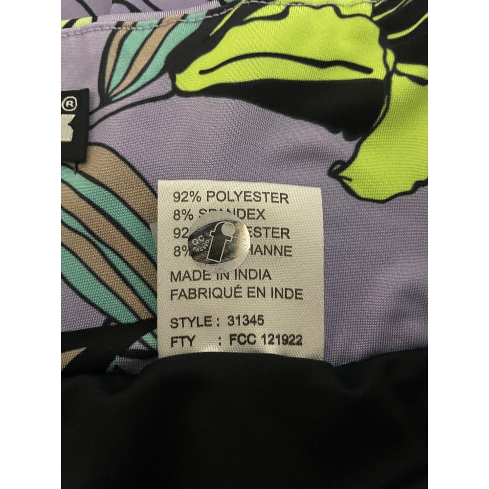 Jamie Sadock Golf Skort Women Size 10 Purple Multi‎ Floral Athletic Active Mini - Picture 10 of 11